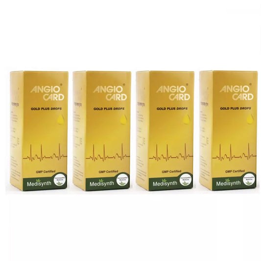 Medisynth Angio Card Gold Drops (30ml, Pack of 4)