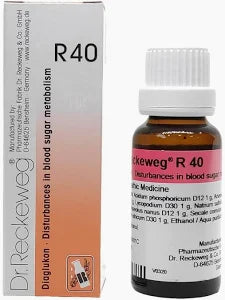 Dr. Reckeweg R40 Diabetes Drop Homeopathic Medicine - 22ml
